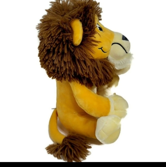 Gold & Brown 10 inch plush seated Lion from Carnivores Book by Dan Santat - Picture 2 of 10
